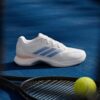 Adidas รองเท้าเทนนิสผู้หญิง Avacourt 3 | Core Black / Halo Blue / Beam Orange ( JP8858 ) - Image 3