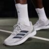 Adidas รองเท้าเทนนิสผู้ชาย Defiant Speed 2 | Dash Grey / Aurora Ink / Tech Grey Metallic ( KK4395 ) - Image 4