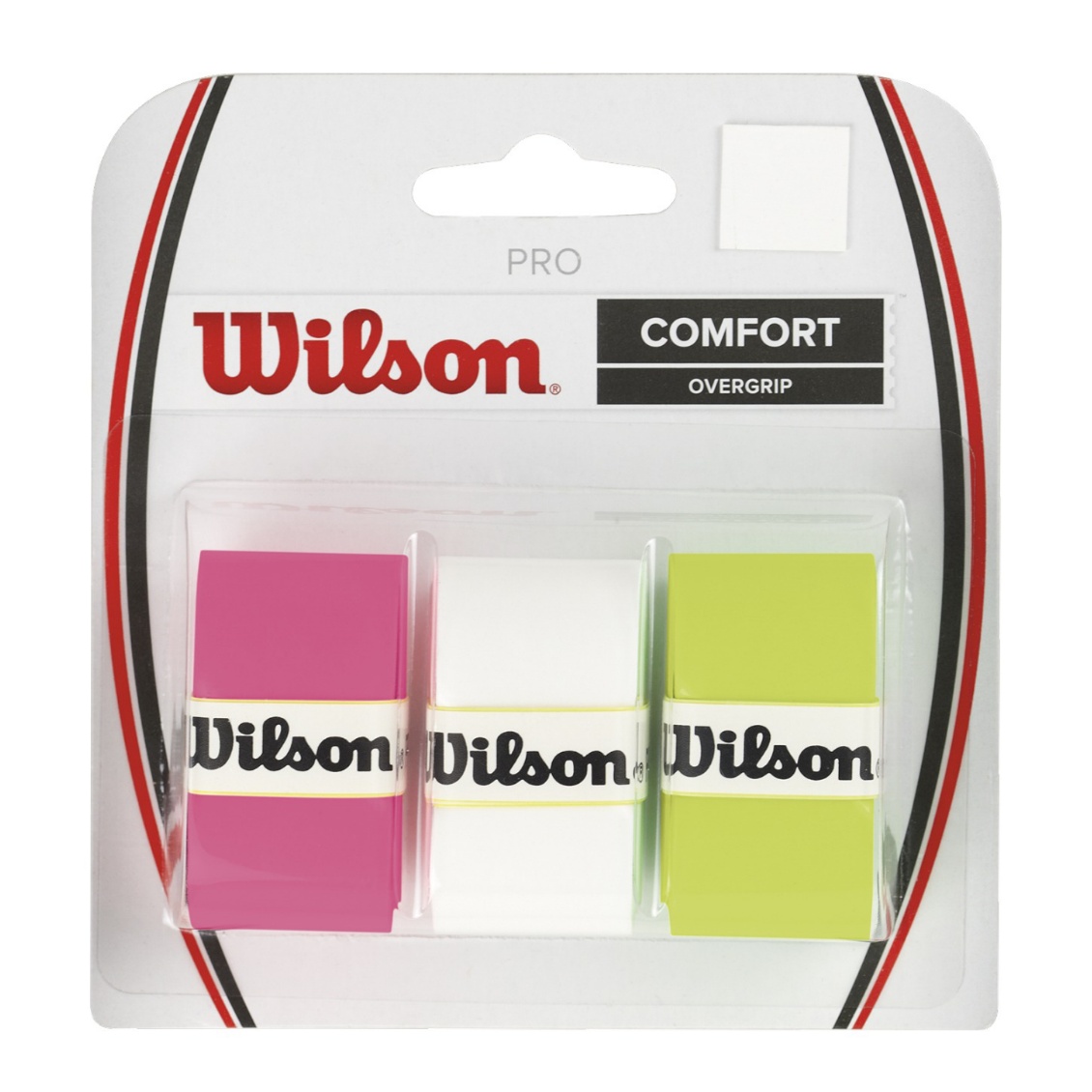 Wilson เทปพันด้าม / กริ๊ปพันด้ามไม้เทนนิส Pro Overgrip AST 3PK Racket Tennis  | Pink/White/Green ( WRZ401500 )