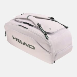 Head กระเป๋าเทนนิส Pro Duffle Bolsa L Tennis Bag | White/Green ( 262015 )