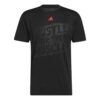 Adidas เสื้อกีฬาผู้ชาย Hustle For The Muscle Aeroready Short Sleeve Graphic Training T-Shirts | Black ( HT3016 )
