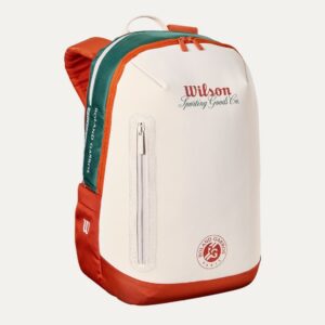 Wilson กระเป๋าเป้เทนนิส Roland Garros 2026 Tennis Backpack | Cream/Clay/Green ( WR8052601001 )