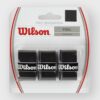 Wilson เทปพันด้าม / กริ๊ปพันด้ามไม้เทนนิส Pro Overgrip Sensation Tape Racket Tennis  | Black ( WRZ4010BK )