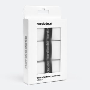 Nordicdots เทปพันด้าม / กริ๊ปพันด้ามไม้เทนนิส Extra Comfort Overgrip 3 Pack Tape Racket Tennis  | White ( COWTOS )