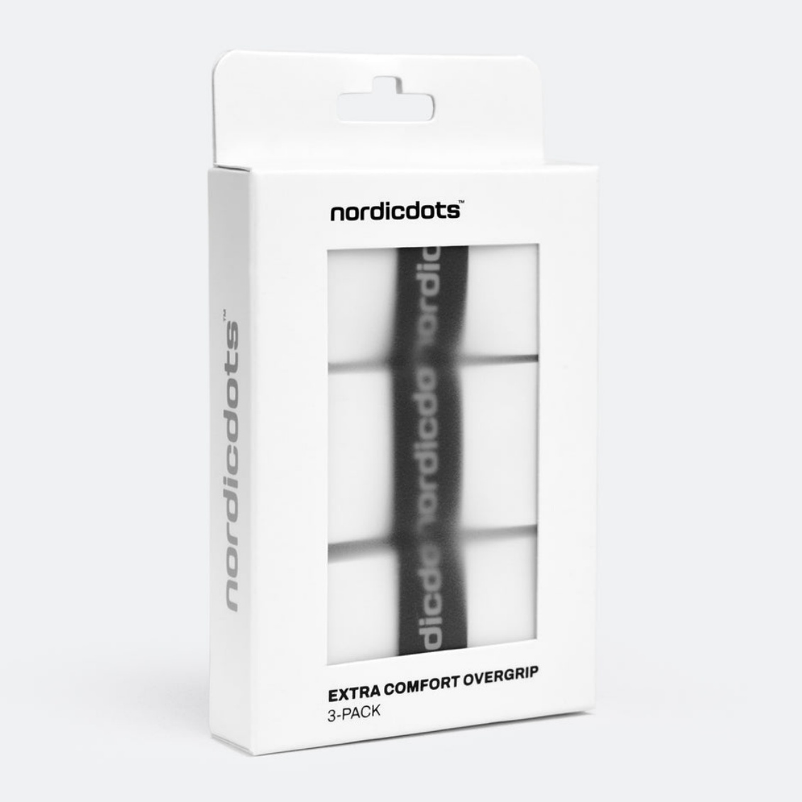 Nordicdots เทปพันด้าม / กริ๊ปพันด้ามไม้เทนนิส Extra Comfort Overgrip 3 Pack Tape Racket Tennis  | White ( COWTOS )