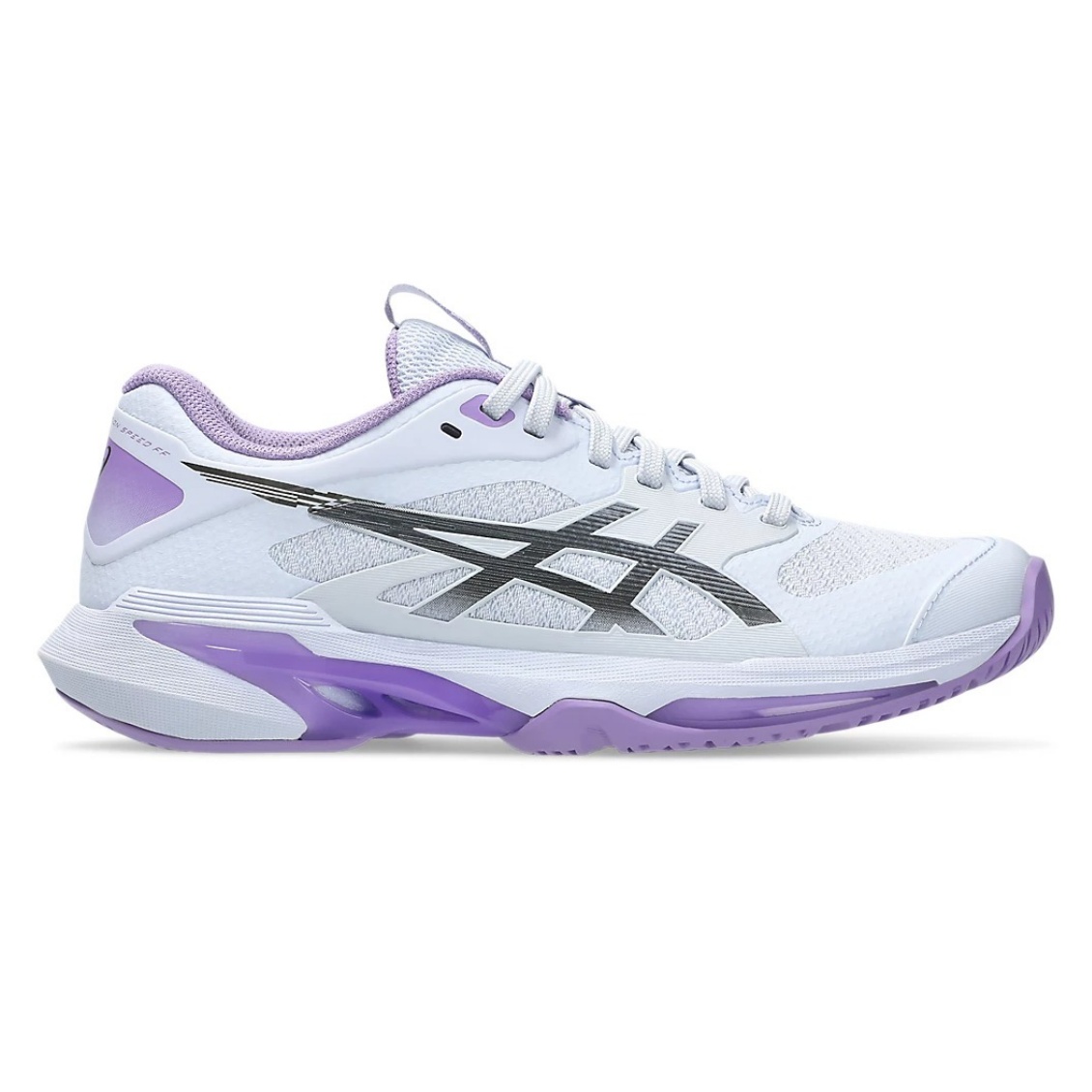 Asics รองเท้าเทนนิสผู้หญิง Solution Speed FF 4 Night Energy | Blue Fade/Gunmetal ( 1042A313-400 )