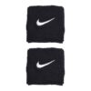 Nike ปลอกรัดข้อมือเทนนิสแบบสั้น Swoosh Classic Wristbands 2-Pack | Black/White ( N.101.2405.010 )