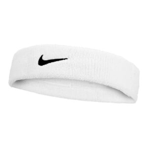 Nike แถบรัดศีรษะเทนนิส Swoosh classic Headband | White/Black ( N.101.2407.101 )