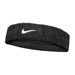 Nike แถบรัดศีรษะเทนนิส Swoosh classic Headband | Black/White ( N.101.2407.010 )