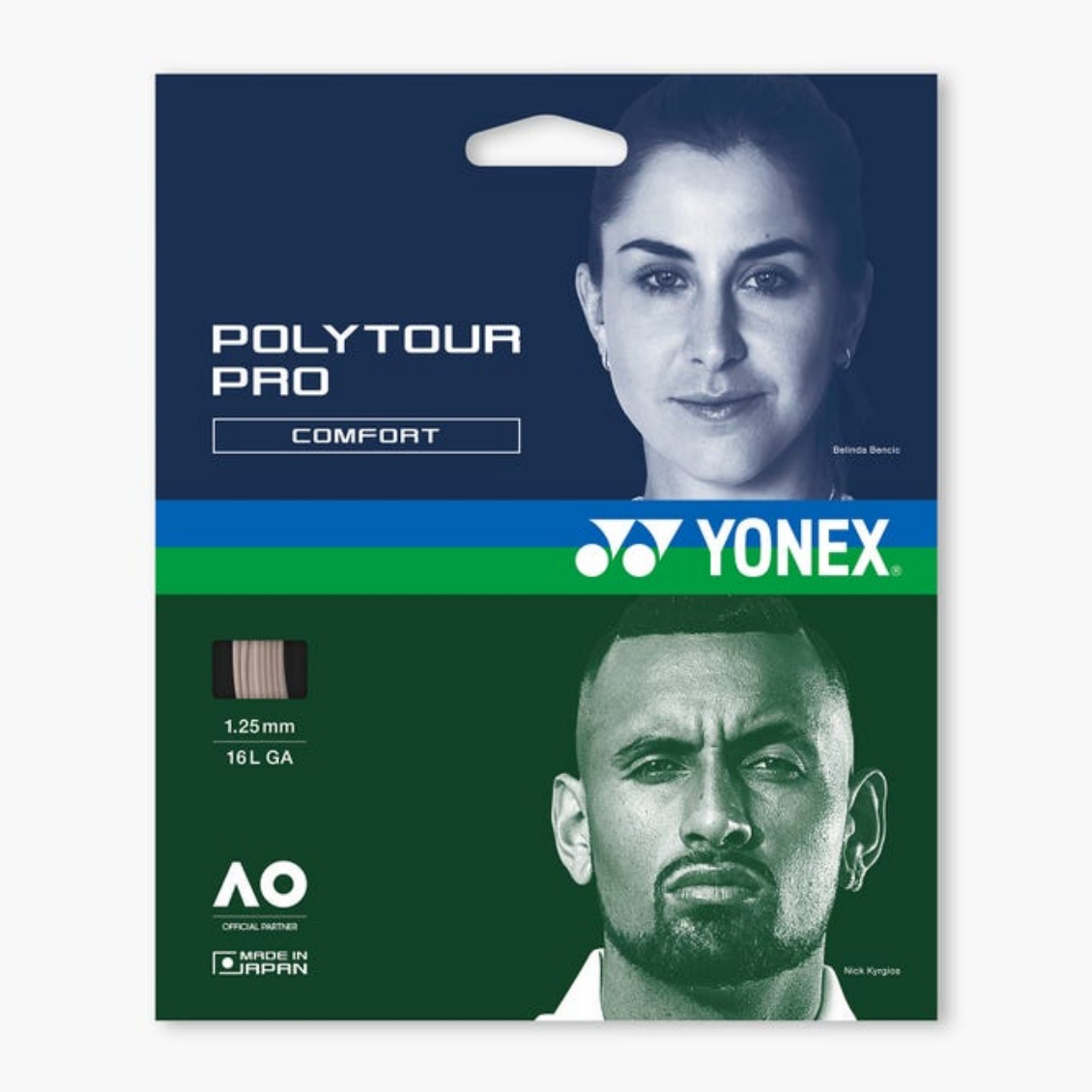 Yonex เอ็นไม้เทนนิส Polytour Pro 16L/1.25mm Tennis String Reel | Warm Gray ( PTGP125291 )