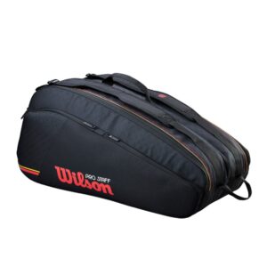 Wilson กระเป๋าเทนนิส Pro Staff Classic 12PK Racket Tennis Bag | Black ( WR8051701001 )