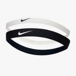 Nike แถบรัดศีรษะเทนนิส Flex Headbands 2-Pack | Black/White/Black ( N.100.9191.036 )