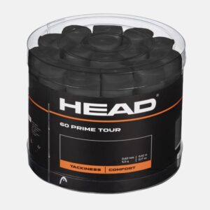 Head เทปพันด้าม/กริ๊ปพันด้ามไม้เทนนิสแบ่งขาย Prime Tour Overgrips Tape Racket Tennis | Black ( 285661 )
