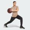 Adidas เสื้อกีฬาผู้ชาย Designed for Training Tee | Chalky Brown ( JX1169 ) - Image 5