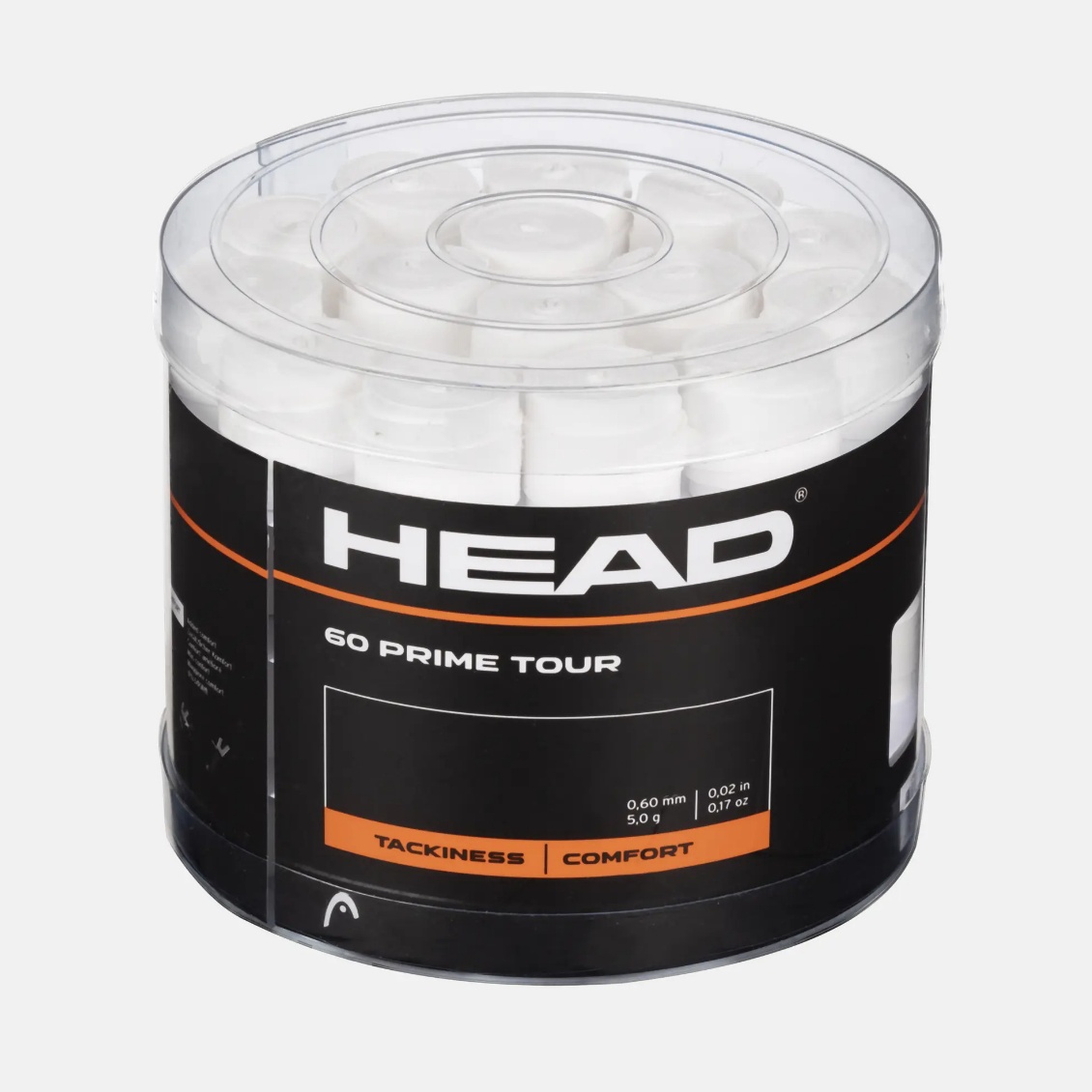 Head เทปพันด้าม/กริ๊ปพันด้ามไม้เทนนิสแบ่งขาย Prime Tour Overgrips Tape Racket Tennis | White ( 285661 )