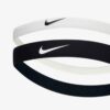 Nike แถบรัดศีรษะเทนนิส Flex Headbands 2-Pack | Black/White/Black ( N.100.9191.036 ) - Image 3
