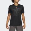 Adidas เสื้อกีฬาผู้ชาย Hustle For The Muscle Aeroready Short Sleeve Graphic Training T-Shirts | Black ( HT3016 ) - Image 2