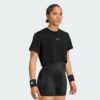 Adidas เสื้อเทนนิสผู้หญิง Tennis Climacool Tee Pro | Black ( KW4420 ) - Image 2