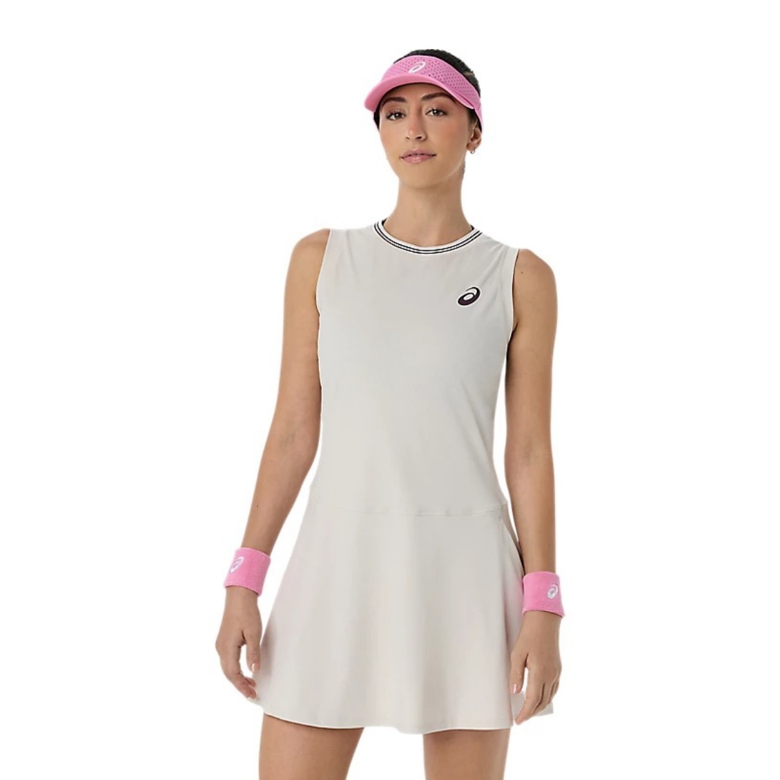 Asics ชุดเดรสเทนนิสผู้หญิง Women's Game Dress | Soft Oat ( 2042A444-250 )
