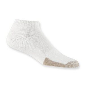 Thorlo ถุงเท้าเทนนิสแบบข้อตัด Maximum Cushion Tennis Low Cut Socks | White ( TMM13004 )
