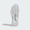 Adidas รองเท้าเทนนิสผู้ชาย Adizero Ubersonic 5 Tennis Shoes | Cloud White / Tech Grey Metallic / Maroon ( KK4409 ) - Image 8