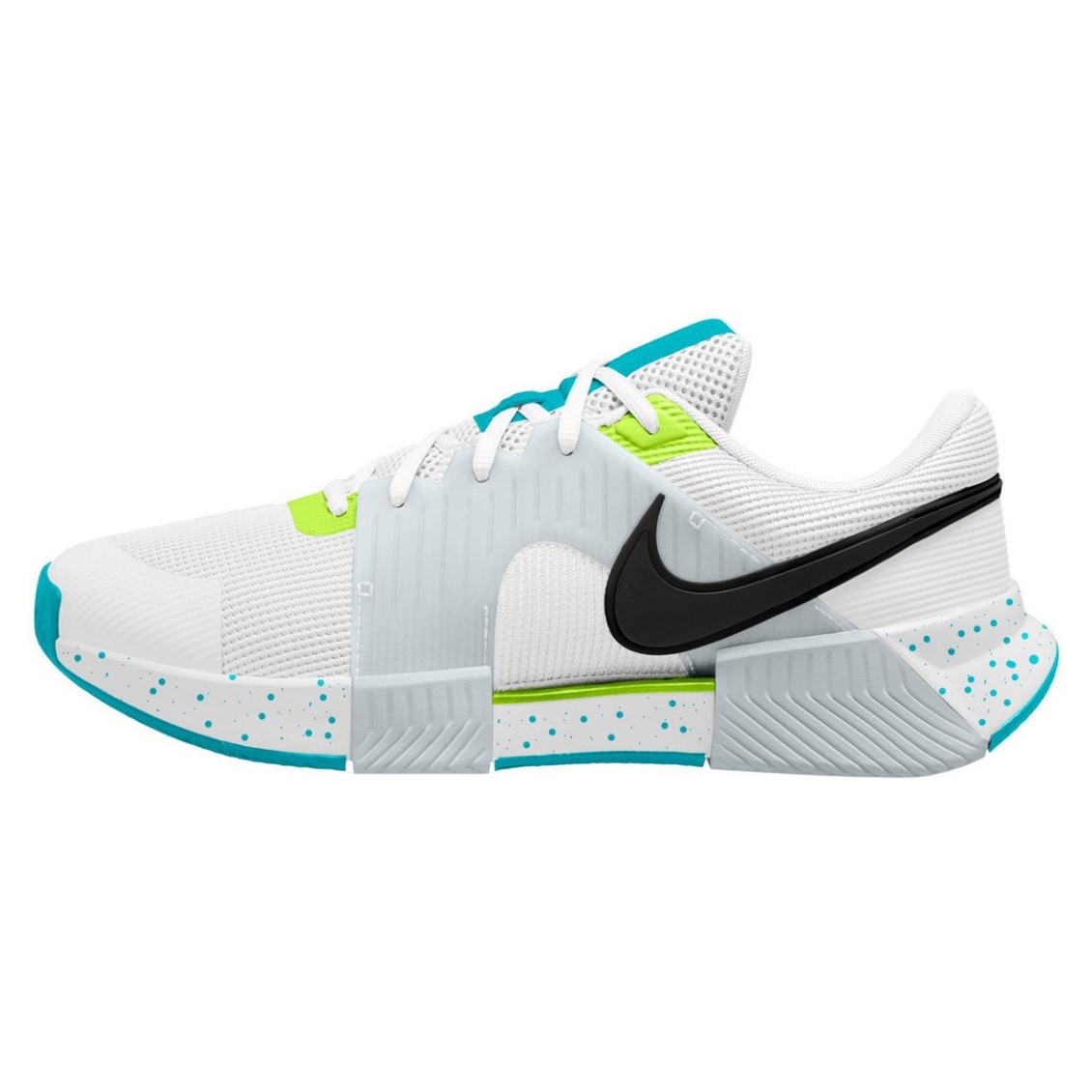 Nike รองเท้าเทนนิสผู้ชาย Zoom GP Challenge 1.5 HC | White/Energy-Dark Concord-Pure Platinum ( IQ5180-102 )