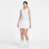 Nike กระโปรงเทนนิสผู้หญิง Women's Victory Dri-FIT Straight Tennis Skirt  | White/Black ( FD5575-100 ) - Image 6