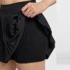 Nike กระโปรงเทนนิสผู้หญิง Women's Court Advantage  Dri-FIT Pleated Tennis Skirt | Black/Black ( FZ6513-010 ) - Image 7