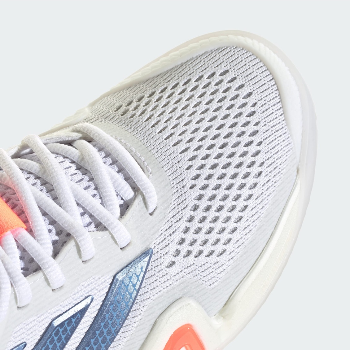 Adidas รองเท้าเทนนิสผู้หญิง Barricade 14 Tennis Shoes | Cloud White / Halo Blue / Beam Orange ( JR1765 ) - Image 9