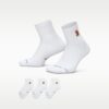 Nike ถุงเท้าเทนนิส Everyday Ankle Socks 3 Pairs | Multi-Colour ( IH8635-901 )