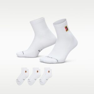 Nike ถุงเท้าเทนนิส Everyday Ankle Socks 3 Pairs | Multi-Colour ( IH8635-901 )
