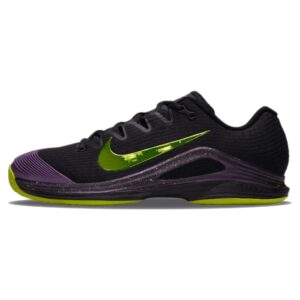 Nike รองเท้าเทนนิสผู้ชาย Zoom Vapor 12 HC | Black/Lemon Venom/Purple Dynasty ( JA6918-001 )
