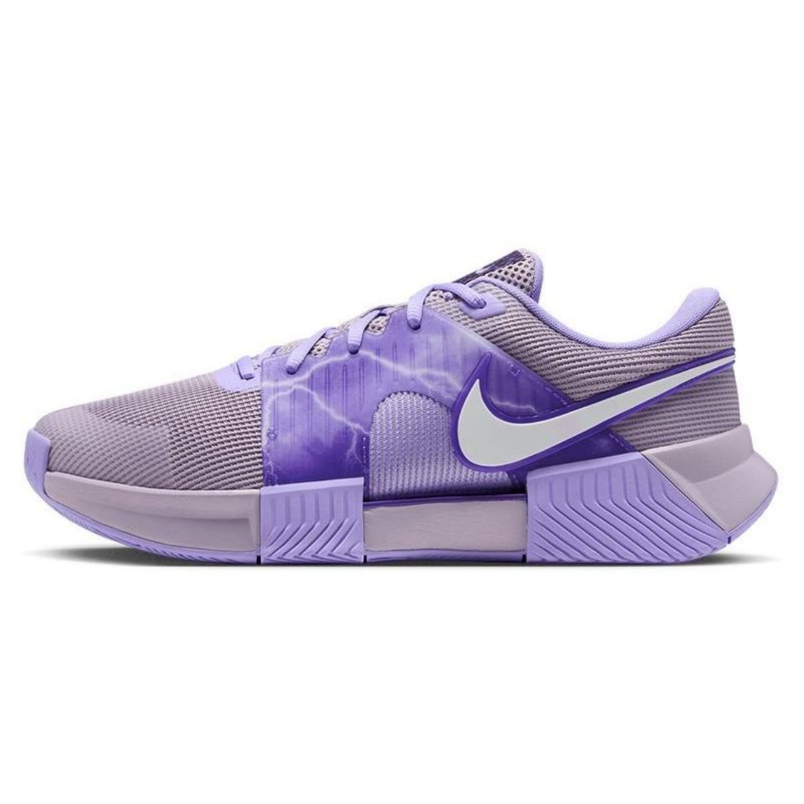 Nike รองเท้าเทนนิสผู้ชาย Zoom GP Challenge 1.5 HC | Silver Lilac/Purple Pulse/Hyper Grape ( JA3504-001 )