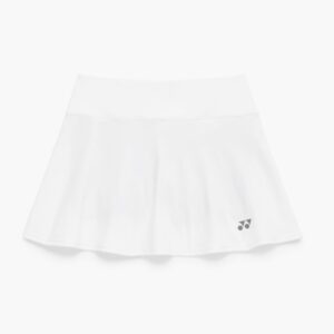 Yonex กระโปรงเทนนิสผู้หญิง Women's Prestige Flare Tournament Skirt | White ( 26185 )