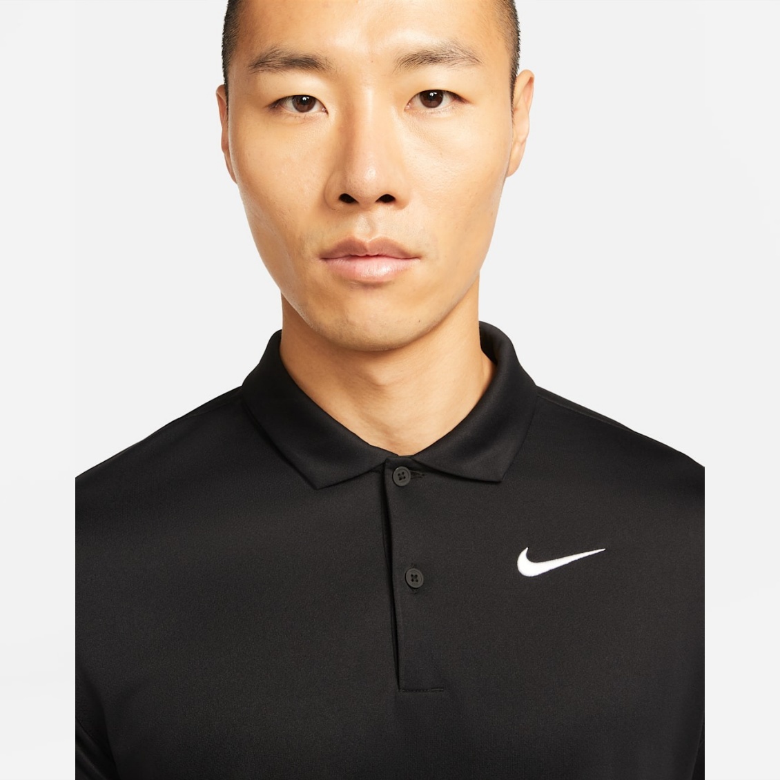 Nike เสื้อเทนนิสผู้ชาย Men's Court Dri-FIT Tennis Polo | Black/White ( DH0858-010 ) - Image 4