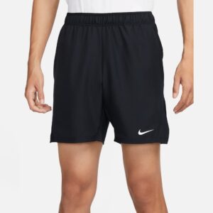 Nike กางเกงเทนนิสผู้ชาย Men's Court Victory Dri-Fit 18cm Tennis Shorts | Black/White ( FD5381-010 )