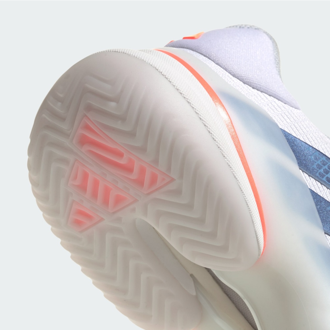 Adidas รองเท้าเทนนิสผู้หญิง Barricade 14 Tennis Shoes | Cloud White / Halo Blue / Beam Orange ( JR1765 ) - Image 8