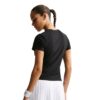 Nike เสื้อเทนนิสผู้หญิง Women's Victory Dri-FIT Short-Sleeve Tennis Top | Black/White ( IB3777-010 ) - Image 6