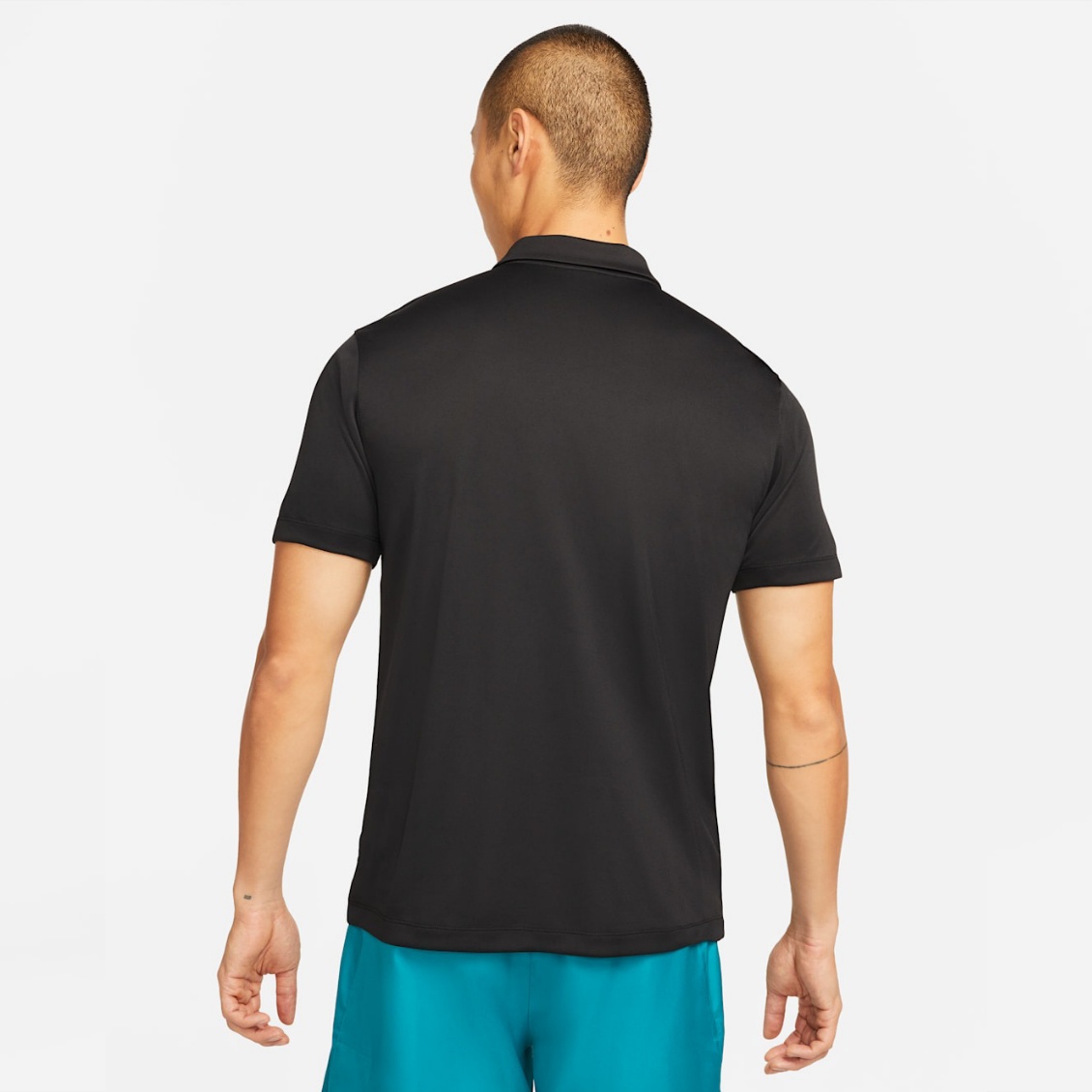 Nike เสื้อเทนนิสผู้ชาย Men's Court Dri-FIT Tennis Polo | Black/White ( DH0858-010 ) - Image 3
