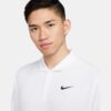 Nike เสื้อเทนนิสผู้ชาย Men's Court Dri-FIT Tennis Polo | White/Black ( DH0858-100 ) - Image 4