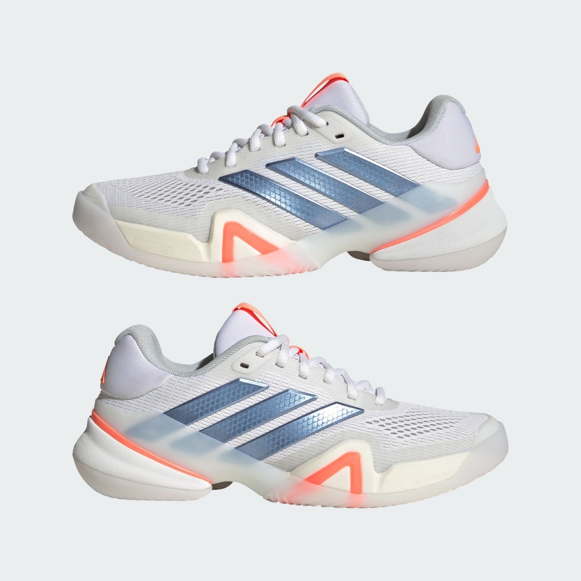 Adidas รองเท้าเทนนิสผู้หญิง Barricade 14 Tennis Shoes | Cloud White / Halo Blue / Beam Orange ( JR1765 ) - Image 7
