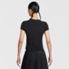 Nike เสื้อเทนนิสผู้หญิง Women's Court Advantage Dri-FIT Short-Sleeve Tennis Top | Black/Black ( HQ2995-010 ) - Image 3