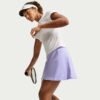 Nike กระโปรงเทนนิสผู้หญิง Women's Victory Dri-FIT Flouncy  Tennis Skirt  | Purple Pulse/White ( FD6529-580 ) - Image 5