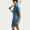 Nike กางเกงเทนนิสผู้ชาย Men's Court Advantage Dri-Fit Tennis Shorts | New Slate/Armory Navy/White ( IM6083-438 ) - Image 4