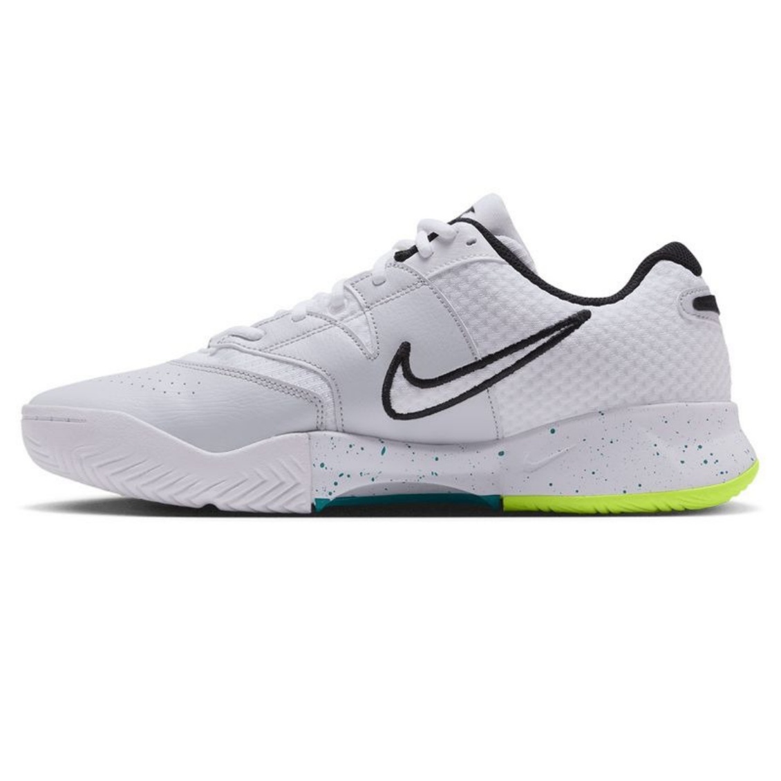 Nike รองเท้าเทนนิสผู้ชาย Court Lite 4 | White/Black-Volt-Energy ( FD6574-125 ) - Image 3