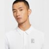 Nike เสื้อเทนนิสผู้ชาย Men's Court Advantage Dri-Fit Tennis Polo | White/White/Black ( FZ6908-100 ) - Image 4