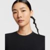 Nike เสื้อเทนนิสผู้หญิง Women's Court Advantage Dri-FIT Short-Sleeve Tennis Top | Black/Black ( HQ2995-010 ) - Image 4