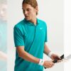 Nike เสื้อเทนนิสผู้ชาย Men's Court Dri-Fit Tennis Polo | Energy/White ( DH0858-300 ) - Image 3