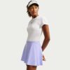 Nike กระโปรงเทนนิสผู้หญิง Women's Victory Dri-FIT Flouncy  Tennis Skirt  | Purple Pulse/White ( FD6529-580 ) - Image 4