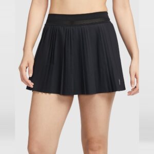 Nike กระโปรงเทนนิสผู้หญิง Women's Court Advantage  Dri-FIT Pleated Tennis Skirt | Black/Black ( FZ6513-010 )